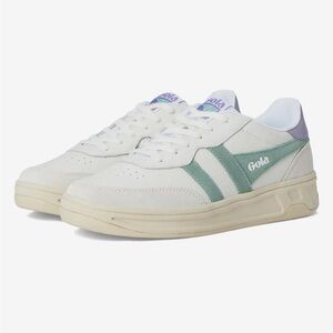 *worn only once* Gola Classic White and Mint Sneakers